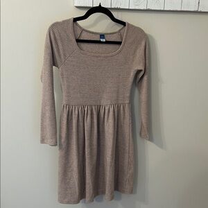Old Navy Tan Knit Casual Dress